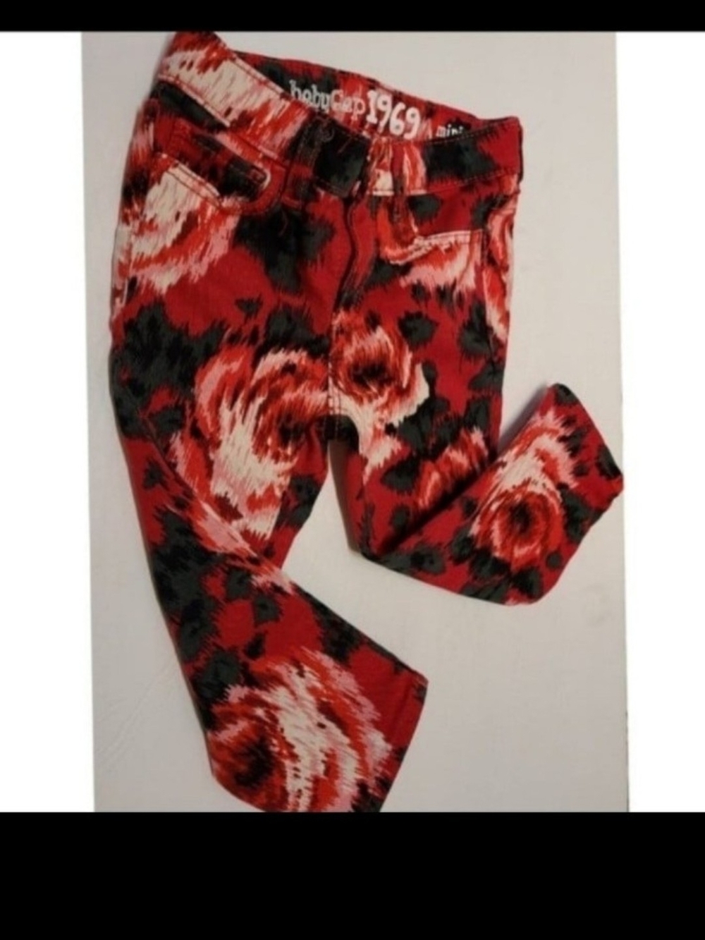 GAP Red and Black BabyGap 1969 Mini Skinny Jeans